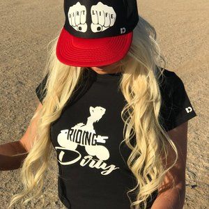DIRTY REBEL "RIDING DIRTY" T shirt SIZE SM